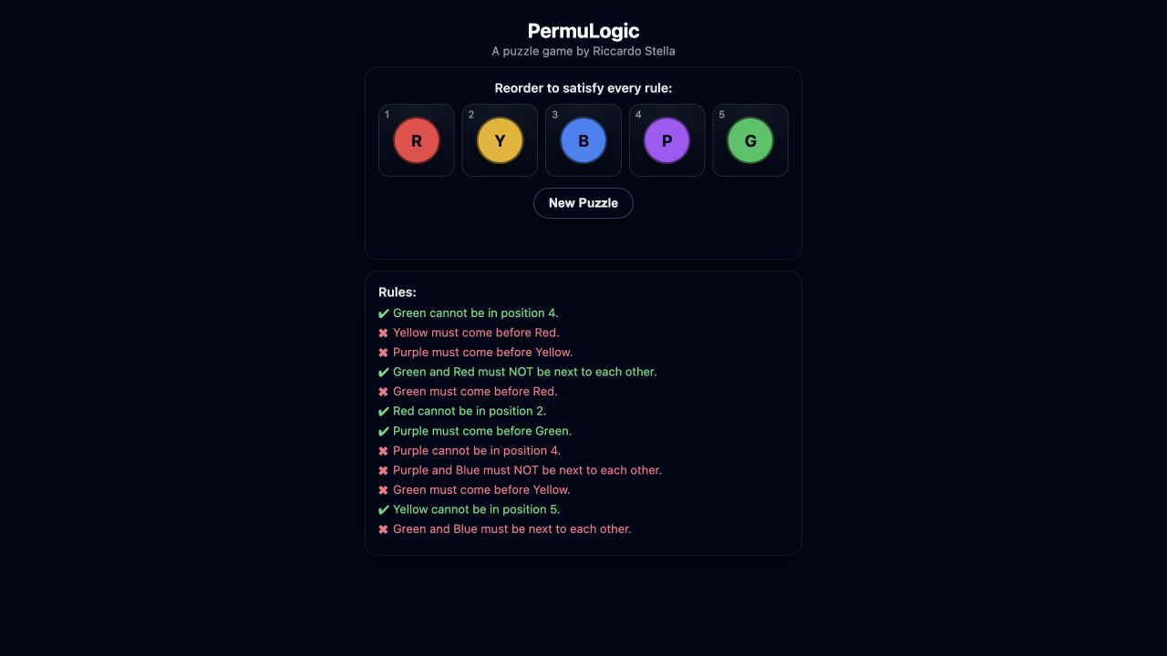 Permulogic gameplay screenshot