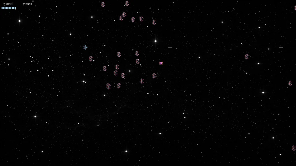 Space Shmup gameplay
